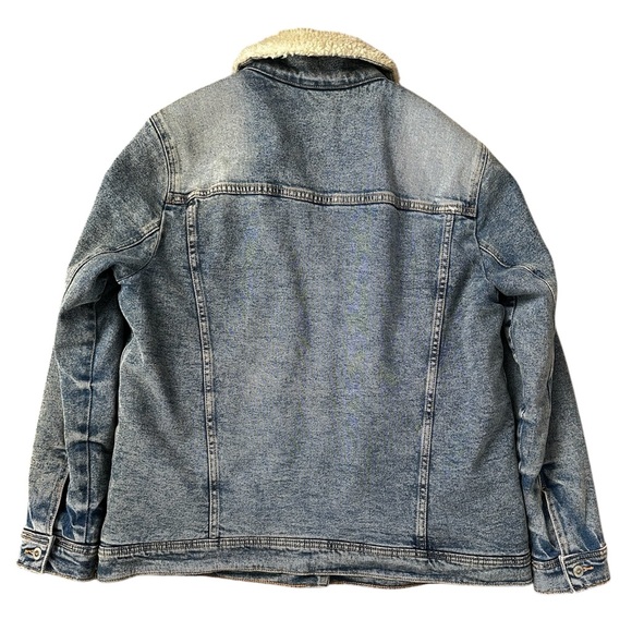Hollister Sherpa-Lined Denim Jacket Size XL - Picture 2 of 7